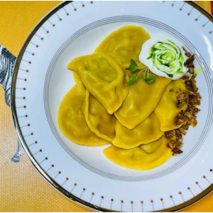 Вареники с картофелем и грибами (пост)