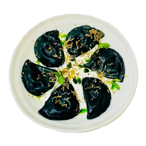 Вареники с лисичками и картофелем